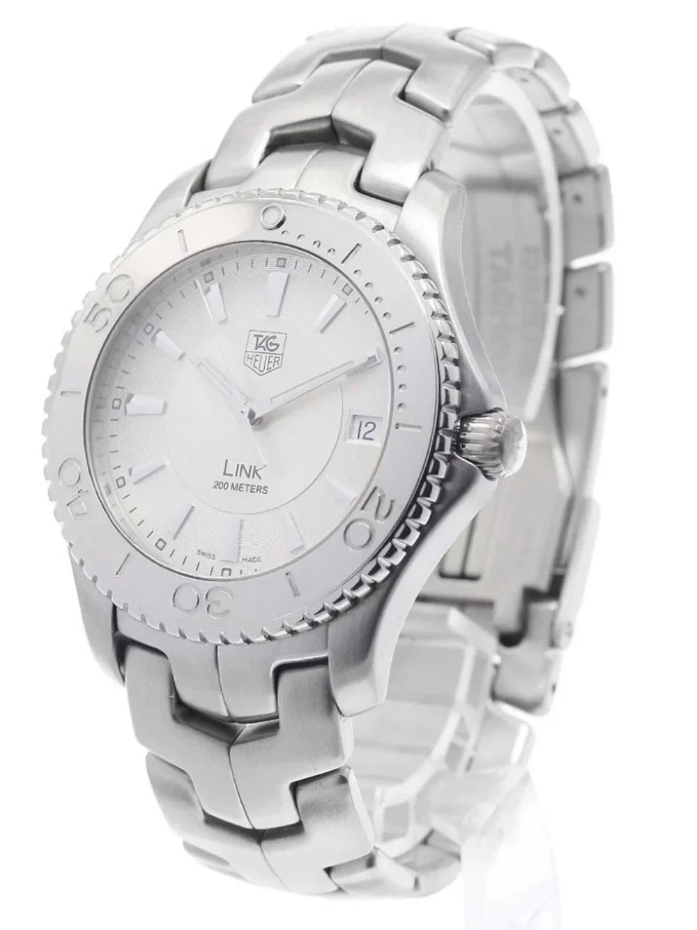 TAG HEUER Link WJ1111-0 Date Silver Dial Quartz Men's Watch_962288